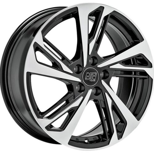 MSW 60 Gloss Black Full Polished 8x18 5x112 ET40 CB57,1 R13 725 kg W19455005E56