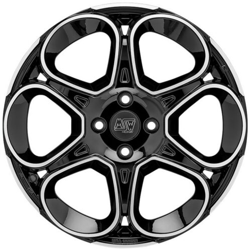 MSW 83 Gloss Black Full Polished 7x17 5x114.3 ET32 CB73,1 60° 690 kg W19478502T56