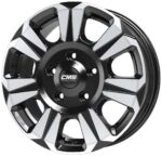 CMS C31 Diamond Black Gloss 6,5x16 5x118 ET60 CB71,1 60° 1150 kg C31 656 60 81 DB