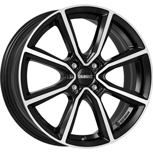 Dezent TN dark Black/polished 6x16 4x100 ET50 CB54,1 60° 590 kg TTNO2BP50E