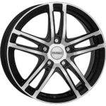 Dezent TZ dark Black/polished 7,5x18 5x112 ET44 CB66,6 (Long bolt) R14 760 kg TTZF8BP44E