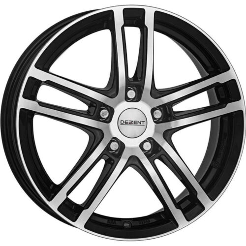 Dezent TZ dark Black/polished 7,5x18 5x112 ET44 CB66,6 (Long bolt) R14 760 kg TTZF8BP44E