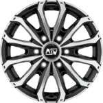 MSW 48 Van 6 Holes Gloss Black Full Polished 6,5x16 6x125 ET68 CB74,1 60° 1350 kg W19341002T56