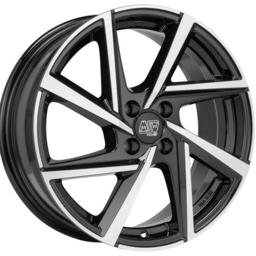 MSW 80-4 Gloss Black Full Polished 6,5x16 4x100 ET45 CB63,3 60° 615 kg W19385501T56
