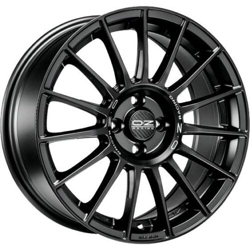 OZ Racing Superturismo LM Matt Black Silver Lettering 8,5x19 5x114.3 ET38 CB75.0 60° 725 kg W01852204R9