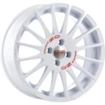 OZ Racing Superturismo WRC Race White Red Lettering 7x16 4x108 ET25 CB65,1 60° 635 kg W01895051W33