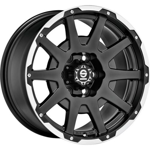 Sparco Dakar Matt Black Lip Polished+Rivets 7,5x17 5x112 ET35 CB73,1 60° 850 kg W29089502M8