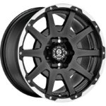 Sparco Dakar Matt Black Lip Polished+Rivets 8,5x18 6x135 ET0 CB87,1 60° 1200 kg W29091053M8