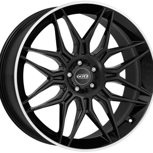 Dotz LongBeach dark Black/polished lip 9x20 5x108 ET48 CB63,4 60° 1045 kg OLO0MHBL48