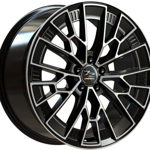Fondmetal 1972 Glossy Black Machined 9x20 5x112 ET41 CB66,6 60° 775 kg RF19045