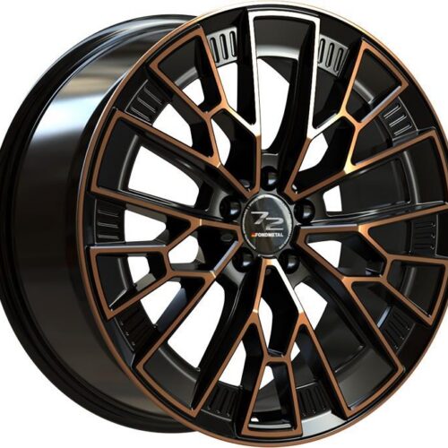 Fondmetal 1972 Black Clearcoat Matt Bronze Machined 11x21 5x112 ET39 CB66,6 60° 1050 kg RF19203