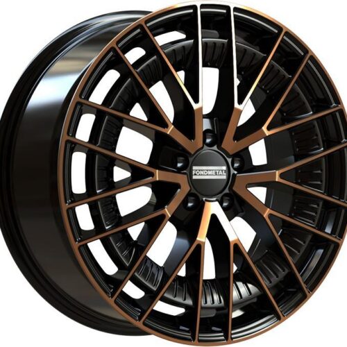 Fondmetal Kari Black Clearcoat Matt Bronze Machined 8x18 5x112 ET45 CB66,6 R14 830 kg RF19283