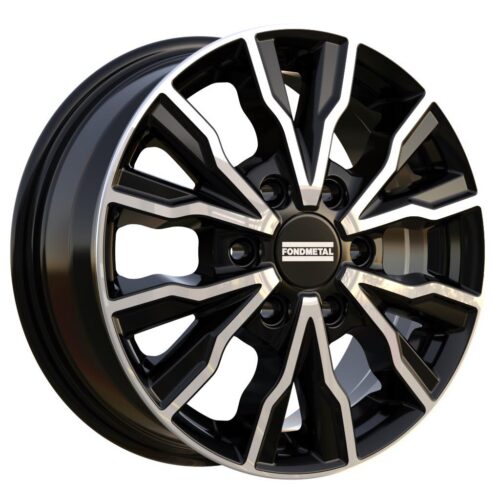 Fondmetal PRO2 Glossy Black Machined 6,5x16 6x120 ET50 CB74,5 60° 1250 kg RF19901