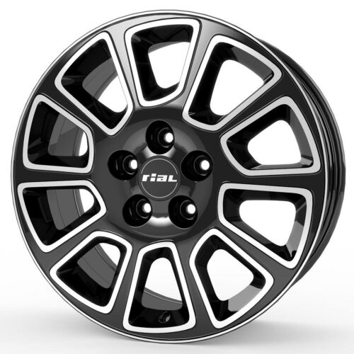 Rial Transporter 2 diamond-black frontpolished 7,5x18 5x108 ET46 CB65,1 Flat 900 kg TP2-75846P83-1