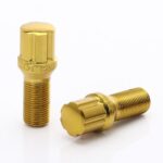 JR Bolts Gold JB1-14125H27GD M14x1.25x27 JB1 Hex 20mm Conical 60° 20 pcs + Key