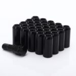 JR Nuts Imbus Black M12x1.25x45 20mm 60° 20 pcs + Key
