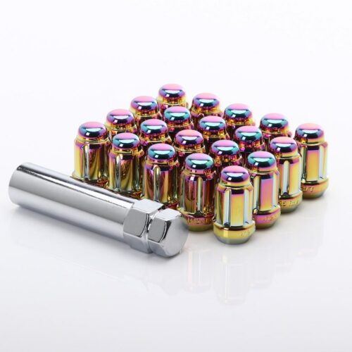 JR Nuts Forged Steel Neochrome M12x1.25x35 JN2 20mm 60° 20 pcs + Key