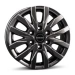 Borbet CW6 mistral anthracite glossy 6,5x16 6x130 ET62 CB84,1 60° 1350 kg 497485