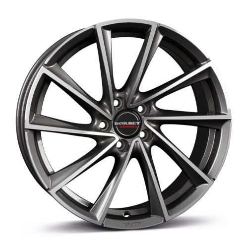 Borbet VTX Graphite Polished 8x18 5x108 ET45 CB72,6 60° 670 kg 496484