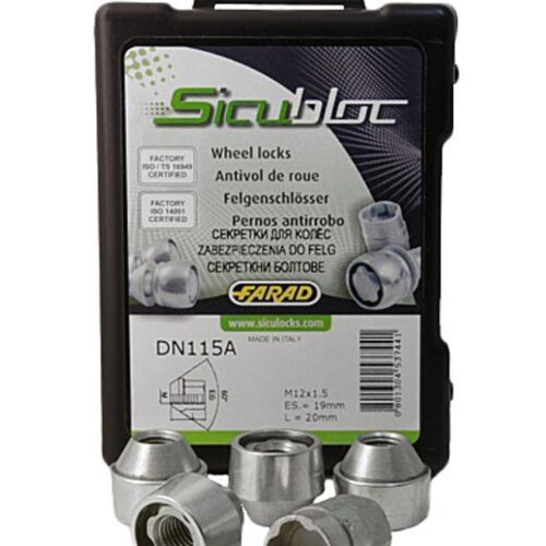 AEZ Security Nuts Sicubloc M12x1.25 60° (ZDN215)