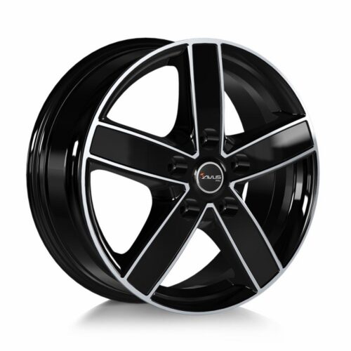 Avus AC-V51 Black Polished 7x17 5x108 ET45 CB65.1 Flat 1250 kg V51070175108045651D0