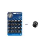 17 mm Bolt/Nut caps 20 pcs Black cylindric (BVC17-000)