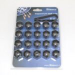 21 mm Bolt/Nut caps 20 pcs Black (BV21-000)
