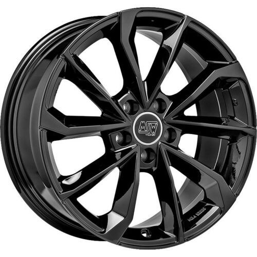 MSW 42 Gloss Black 8x18 5x108 ET45 CB65,1 60° 680 kg W19354006TC5