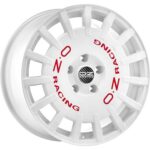 OZ Racing Rally Racing Race White Red Lettering 8x17 5x112 ET35 CB75,0 R12 700 kg W01A3320433