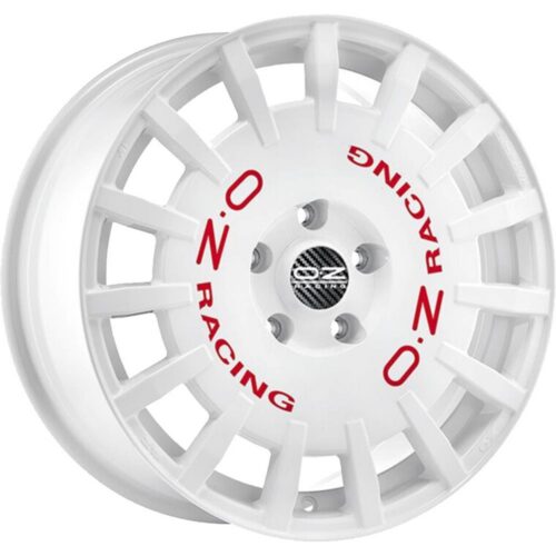 OZ Racing Rally Racing Race White Red Lettering 8x17 5x112 ET35 CB75,0 R12 700 kg W01A3320433