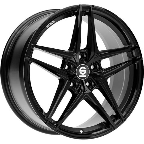 Sparco Record Gloss Black 8,5x19 5x108 ET45 CB73,1 60° 610 kg W29097500C5