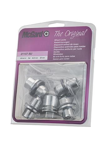 McGard Security Nuts M14x1.5 22mm Hex Flat (21157SU)