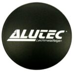 Alutec Wheel Cap 74mm Black with Silver lettering N12 9N12ALUTEC-SW-MATT