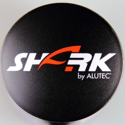 Alutec Wheel Cap 60mm Black with Silver lettering N23 9N23SHARK-SW