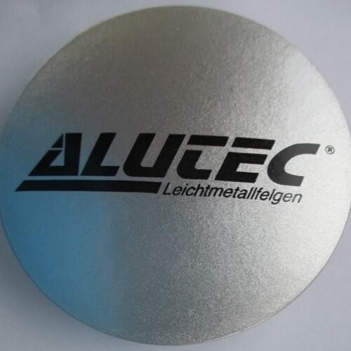 Alutec Wheel Cap 66mm Silver with Black lettering N50 9N50ALUTEC-SI