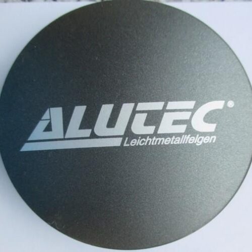 Alutec Wheel Cap 64mm Graphite with Silver lettering N32 9N32ALUTEC-GRA