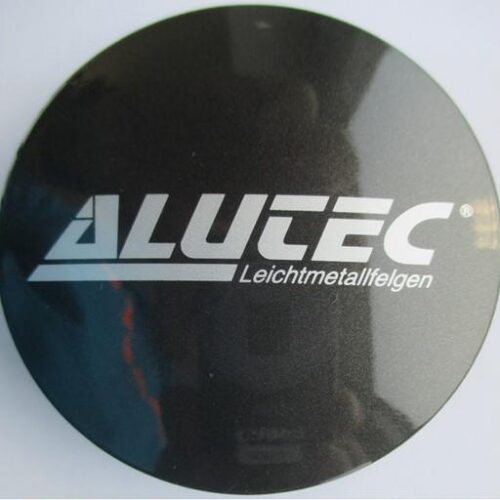 Alutec Wheel Cap 60mm Graphite with Silver lettering N23 9N23ALUTEC-GRA