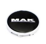 MAK Wheel Cap 8010008550 C070 61mm Black (Equivalent to Audi OE Cap)