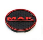 MAK Wheel Cap 8010009800 C035 60mm Red/Black 1 pcs