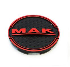 MAK Wheel Cap 8010009800 C035 60mm Red/Black 1 pcs