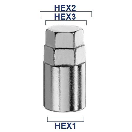 OZ Racing Key adapter Hex1:19 mm, Hex2:19 mm, Hex3:17 mm (82013004)