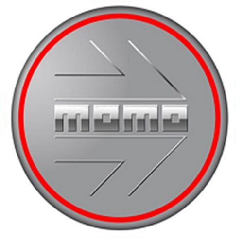 Momo Wheel Cap CAP KG-018RJ 60mm Arrow Matt Titan Silver Red Circle SPCAPACMTCEL