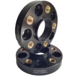 Spacer 25 mm 2 pcs 5x112 66.6 mm With Thread Holds M14x1.5 Black (NBA-5112-666-25-THREAD-M14X1.5B)