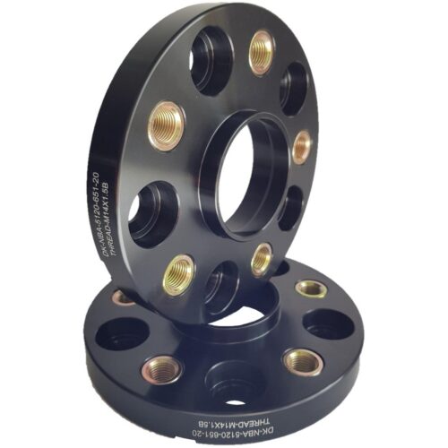 Spacer 20 mm 2 pcs 5x120 65.1 mm With Thread Holds M14x1.5 Black (NBA-5120-651-20-THREAD-M14X1.5B)