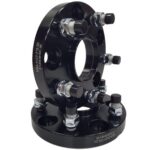 Spacer 20 mm 2 pcs 5x127 71.5 mm With Studs and Nuts M14x1.5 Black (NBA-5127-716-20-STUDS-M14x1.5B)