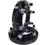 Spacer 20 mm 2 pcs 6x139.7 106.2 mm With Studs and Nuts M12x1.5 Black (NBA-6139-106-20-STUDS-M12X1.5B)