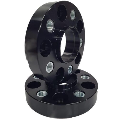 Spacer 25 mm 2 pcs 5x120 72.6 mm With Thread Holds M14x1.25 Black (NBA-5120-726-25-THREAD-M14x1.25B)