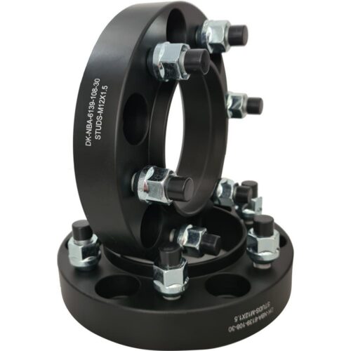 Spacer 30 mm 2 pcs 6x139.7 108.5 mm With Studs M12x1.5 Black (NBA-6139-108-30-STUDS-M12X1.5B)