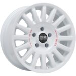 OZ Racing Rally Raid Race White Red Lettering 8,5x18 5x130 ET48 CB71,6 R14 950 kg W01C0115733