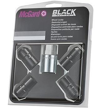 McGard Black Security Nuts M14x1.5 21/22mm Hex 60° (24214SUB)